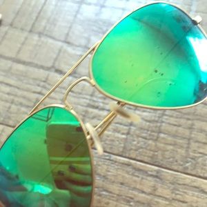 Rayban Sunglasses with green lenses